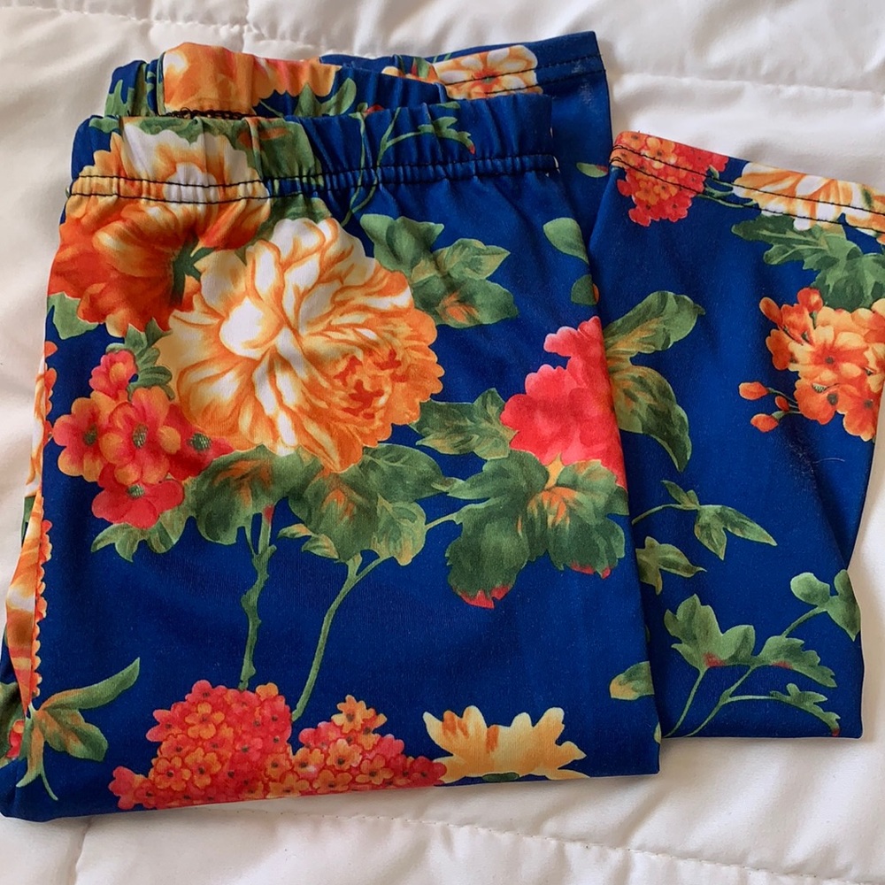 Multicolor floral leggings
